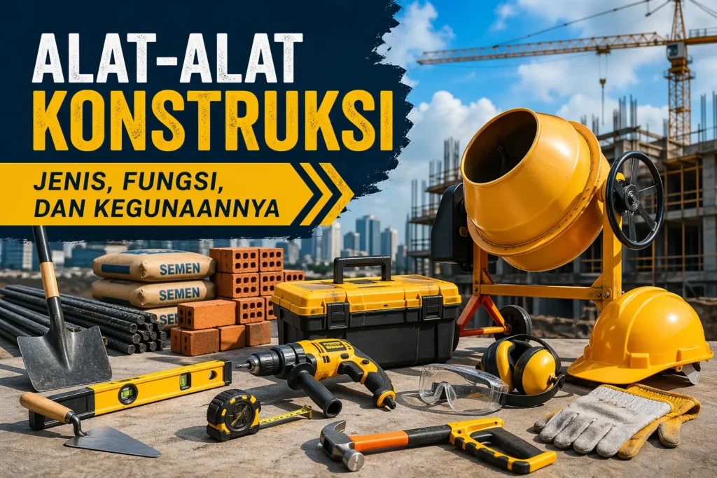 Alat-Alat Konstruksi: Jenis, Fungsi, dan Kegunaannya