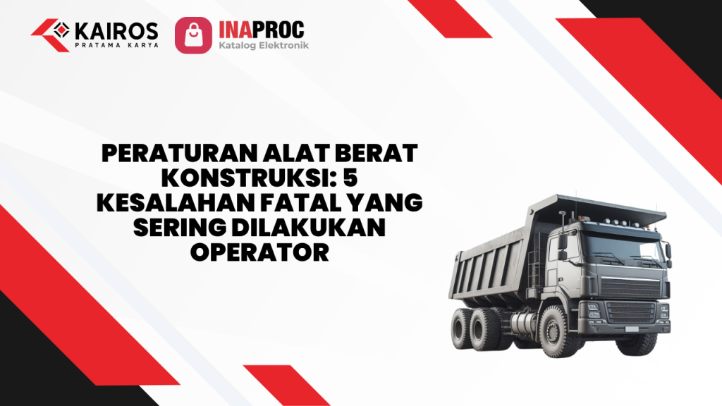 Lihat detail produk Peraturan Alat Berat Konstruksi kami di e-Katalog Inaproc Kairos Pratama Karya