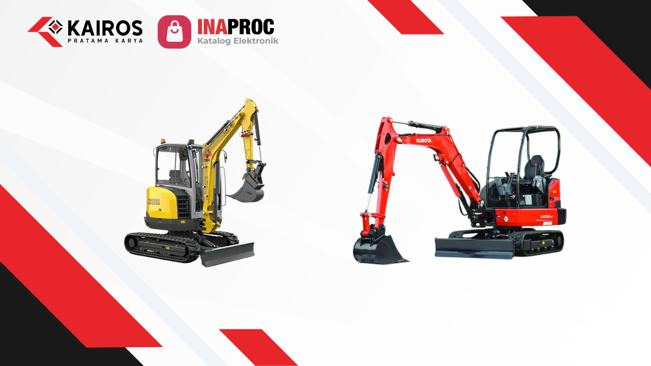 Lihat detail produk mini excavator kami di e-Katalog Inaproc Kairos Pratama Karya