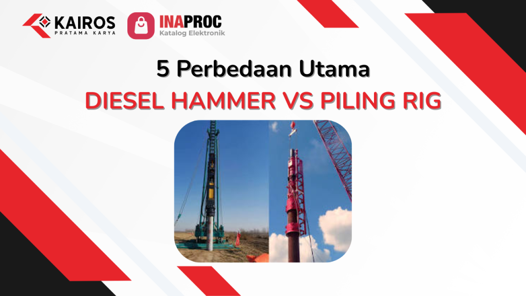 diesel hammer vs piling rig
