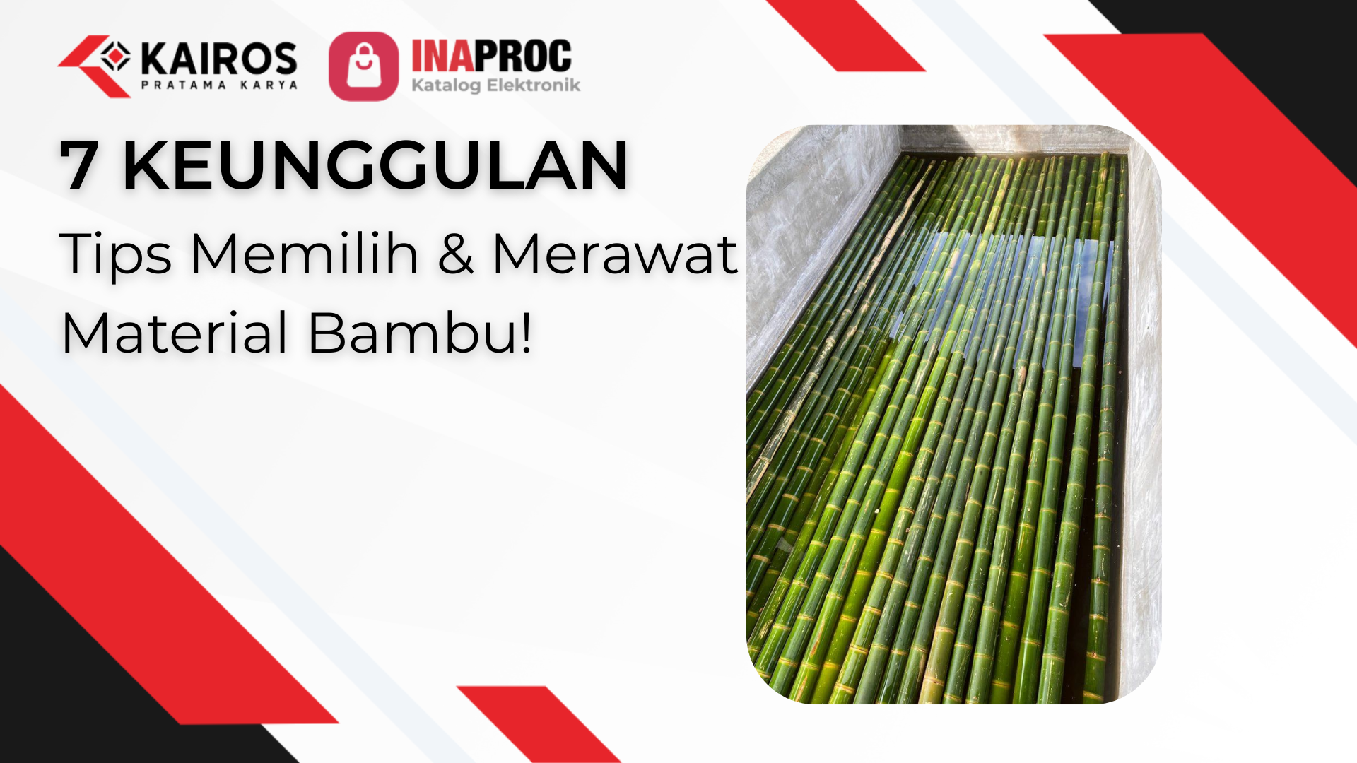 7 Keunggulan, Tips Memilih dan Merawat Material Bambu!