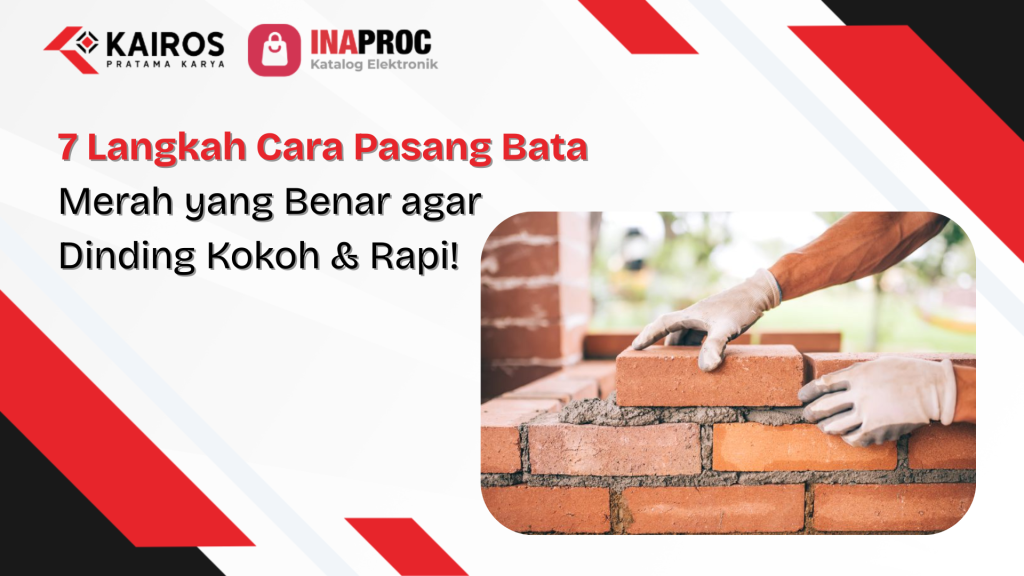 cara pasang bata merah