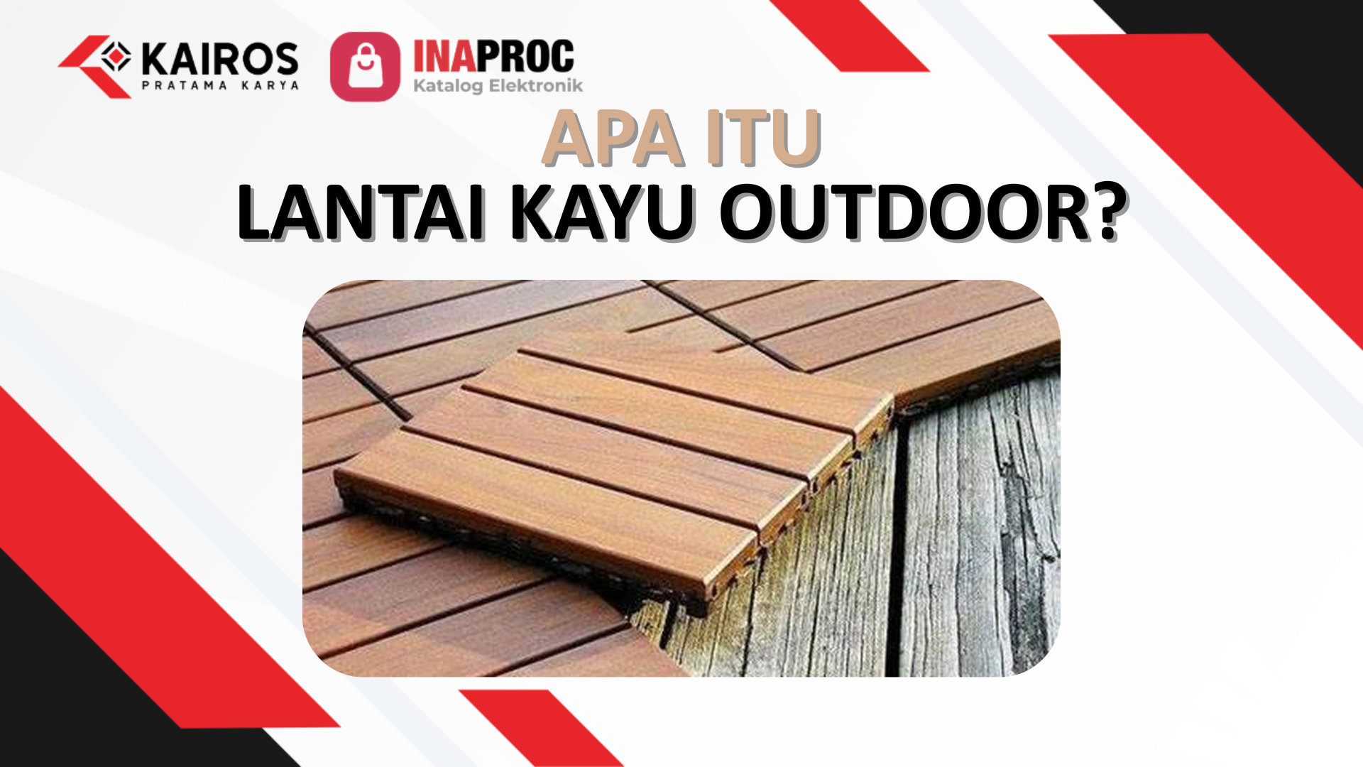 lantai kayu outdoor