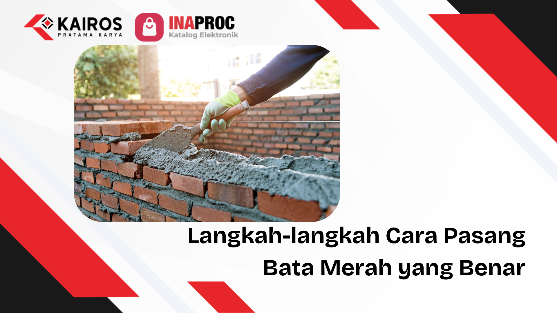 cara pasang bata merah