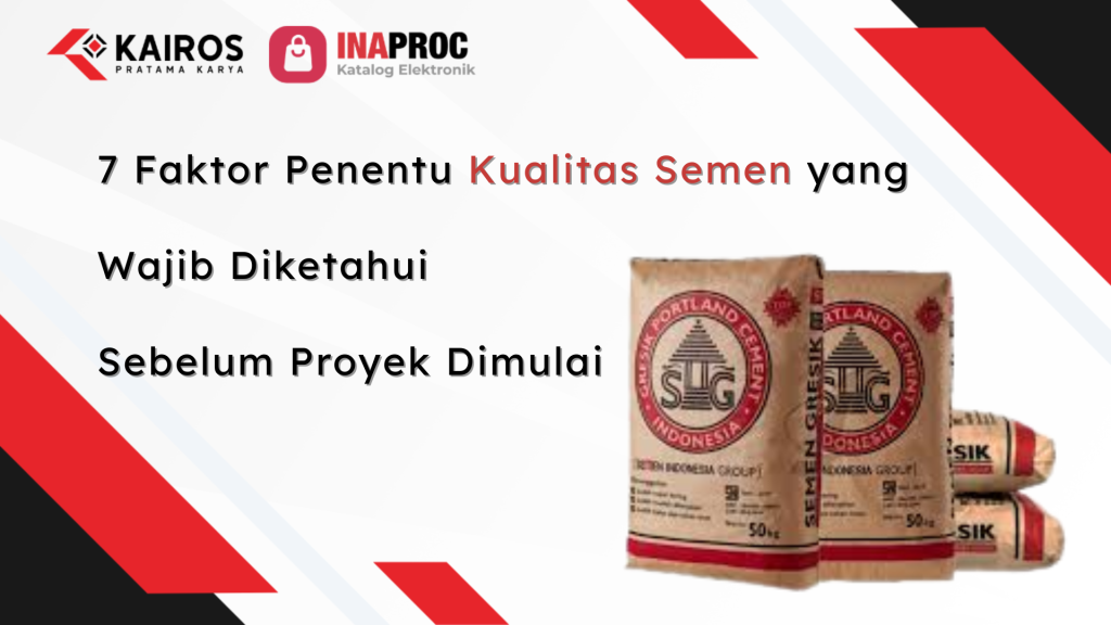 Lihat detail produk Faktor Penentu Kualitas Semen kami di e-Katalog Inaproc Kairos Pratama Karya