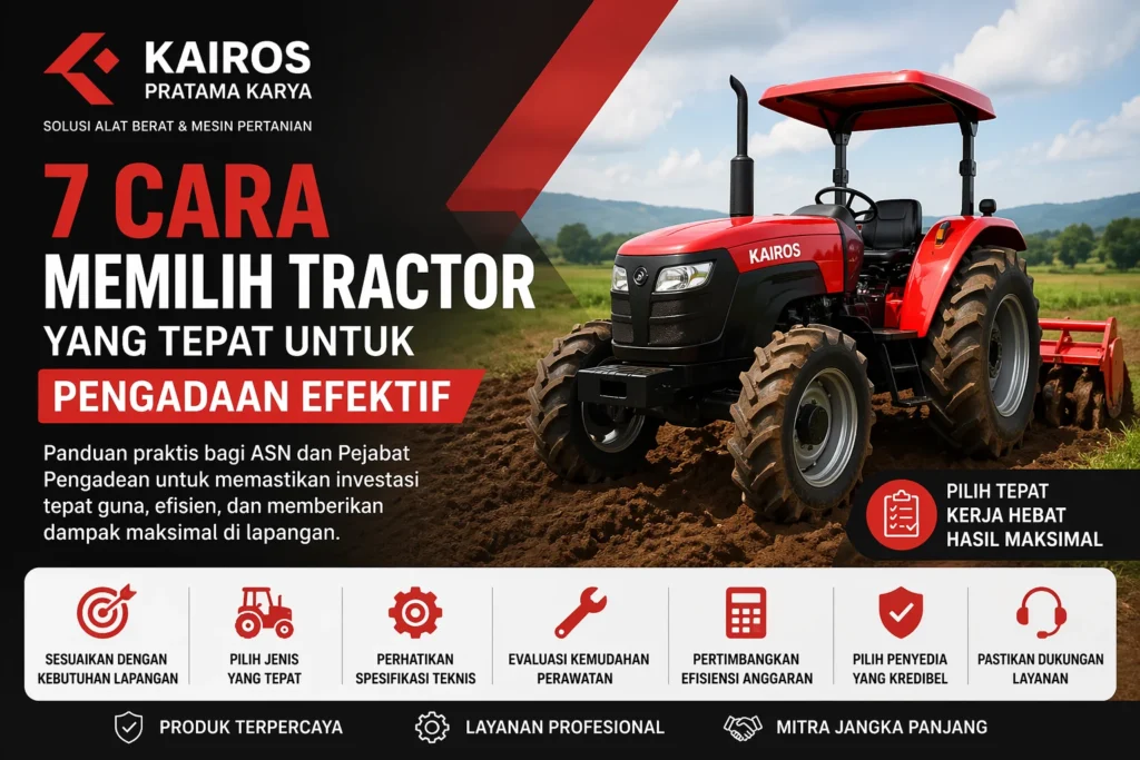 7 cara memilih tractor yang tepat untuk pengadaan efektif
