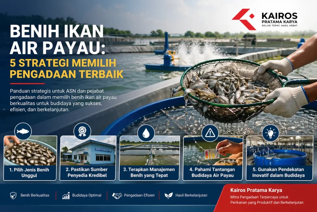 Benih ikan air payau untuk budidaya tambak dengan strategi pengadaan terbaik