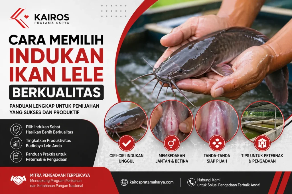 cara memilih indukan ikan lele berkualitas untuk pemijahan dengan ciri fisik jantan dan betina yang sehat