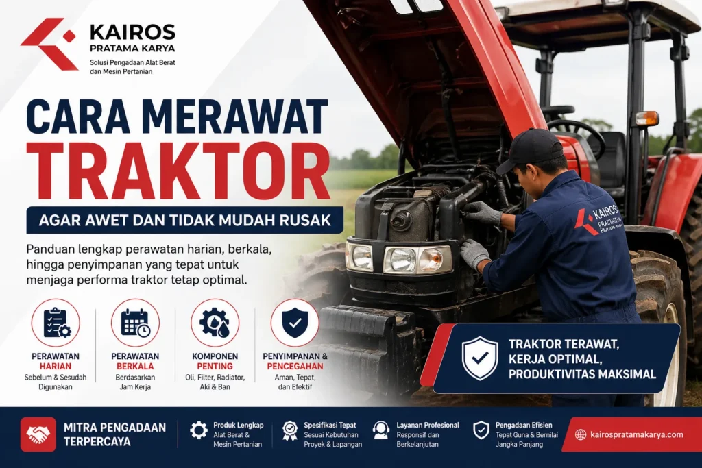 Panduan cara merawat traktor pertanian untuk menjaga performa mesin tetap optimal