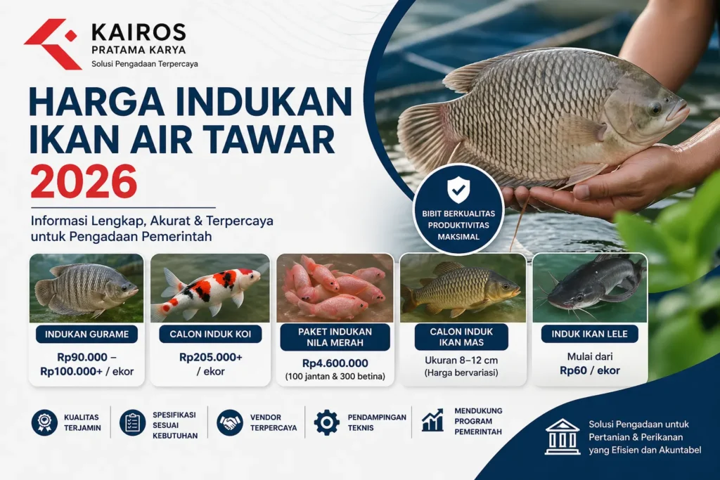 “Harga indukan ikan air tawar 2026 dengan informasi pengadaan dan vendor terpercaya”