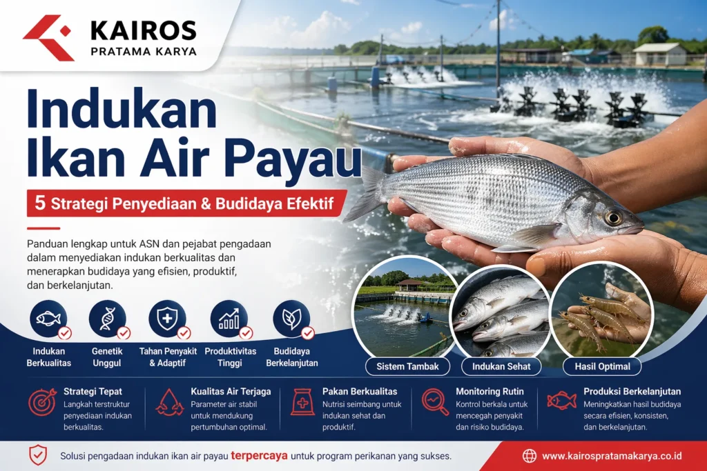Indukan ikan air payau berkualitas untuk strategi penyediaan dan budidaya efektif di tambak oleh Kairos Pratama Karya