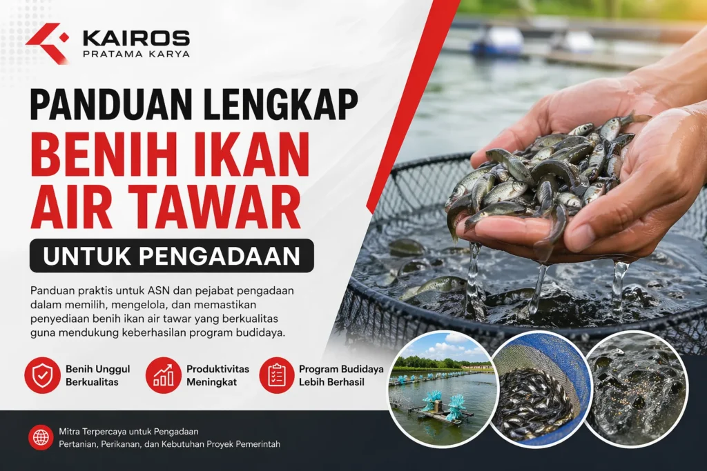 Ilustrasi pemilihan benih ikan air tawar unggul untuk program pengadaan pemerintah