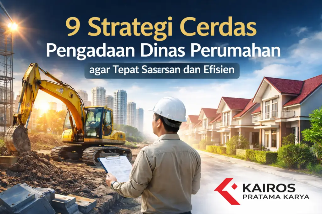 Ilustrasi pengadaan dinas perumahan menggunakan alat berat untuk pembangunan kawasan permukiman bersama Kairos Pratama Karya