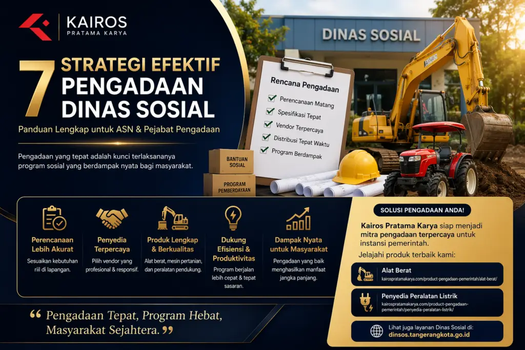 Strategi efektif pengadaan dinas sosial untuk ASN dan pejabat pengadaan bersama Kairos Pratama Karya