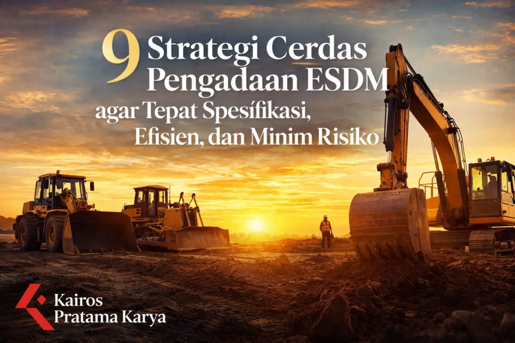 Ilustrasi pengadaan ESDM dengan alat berat oleh Kairos Pratama Karya