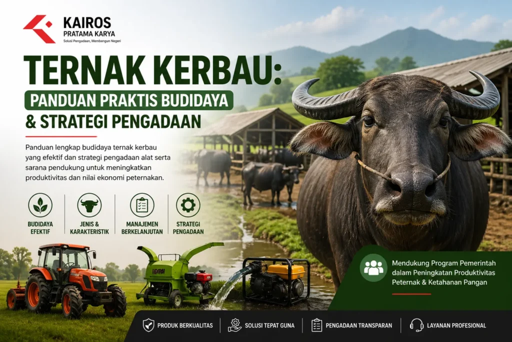 “Ternak kerbau: panduan budidaya dan strategi pengadaan dengan dukungan alat pertanian modern”