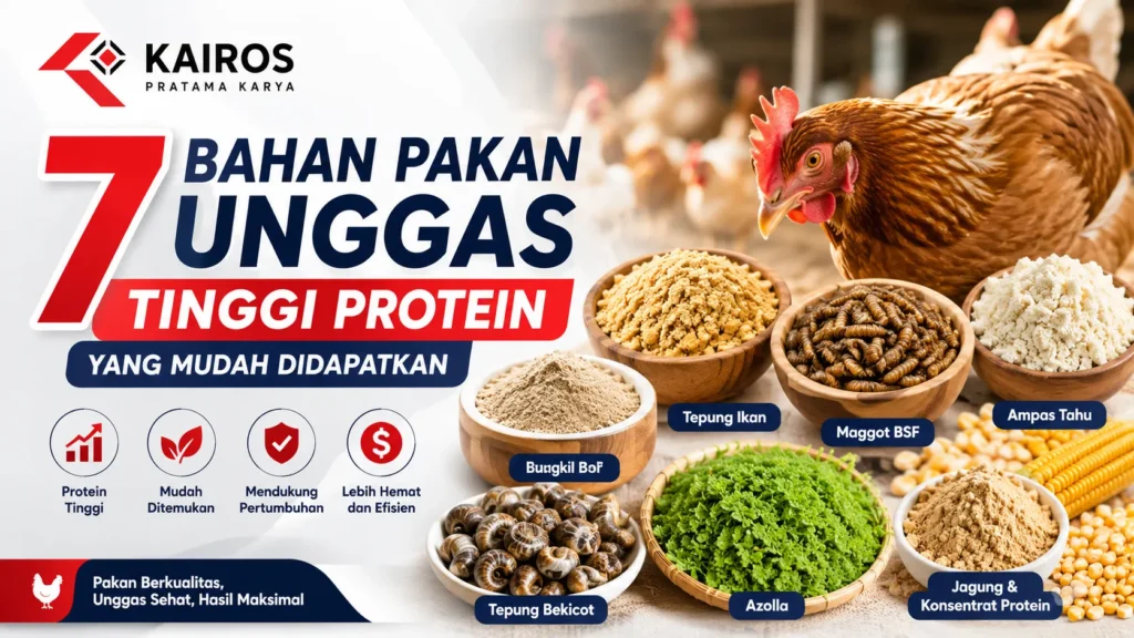 7 Bahan Pakan Unggas Tinggi Protein yang Mudah Didapatkan