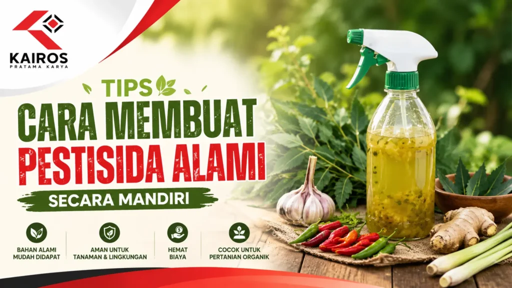 Cara membuat pestisida alami secara mandiri untuk pertanian organik bersama Kairos Pratama Karya