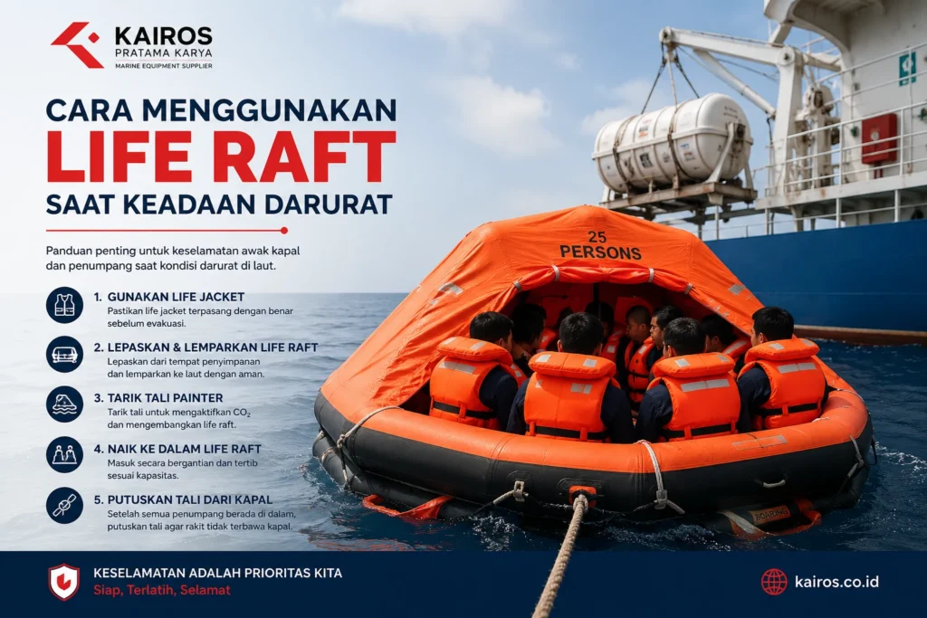 Cara Menggunakan Life Raft saat Keadaan Darurat