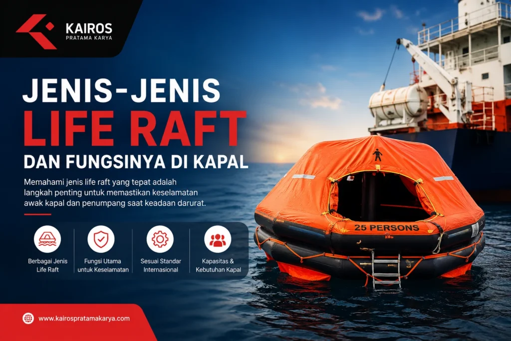 Jenis life raft dan fungsinya di kapal untuk keselamatan pelayaran dan evakuasi darurat di laut