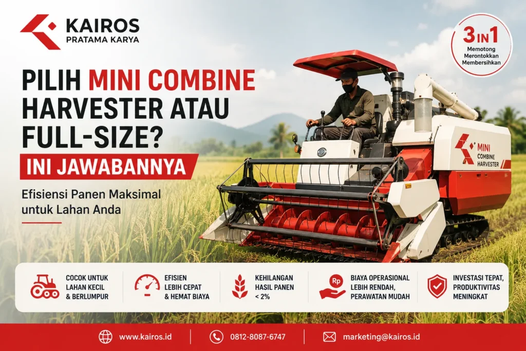 Pilih Mini Combine Harvester atau Full-Size? Ini Jawabannya