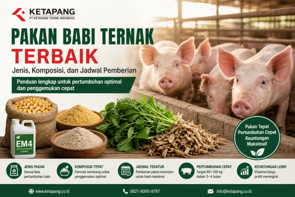 “Pakan babi ternak terbaik untuk penggemukan cepat dengan komposisi seimbang dan jadwal pemberian yang tepat”