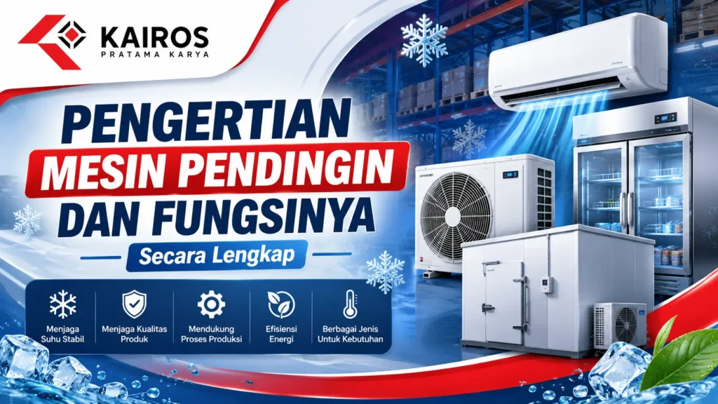 Pengertian mesin pendingin dan fungsinya secara lengkap untuk kebutuhan rumah tangga dan industri