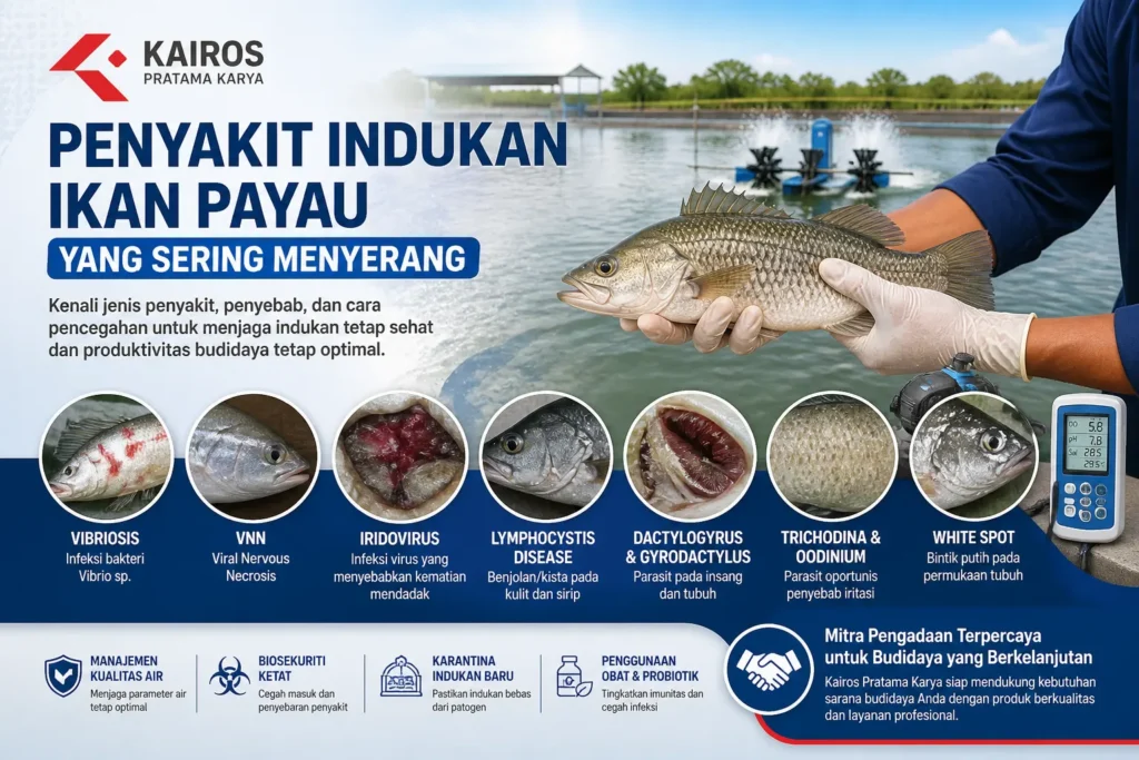 Penyakit Indukan Ikan Payau yang Sering Menyerang