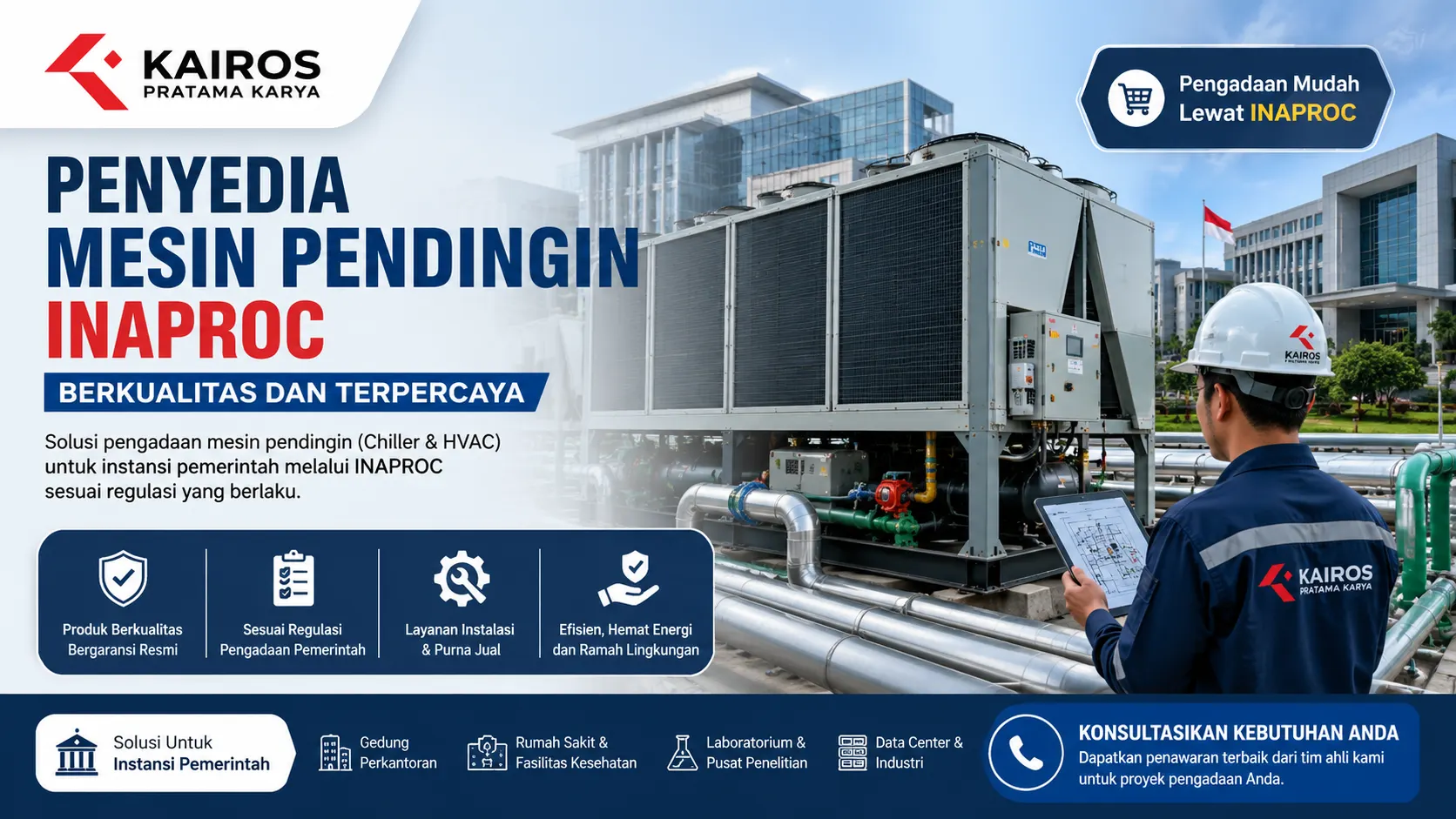 Penyedia Mesin Pendingin Inaproc dan Harganya