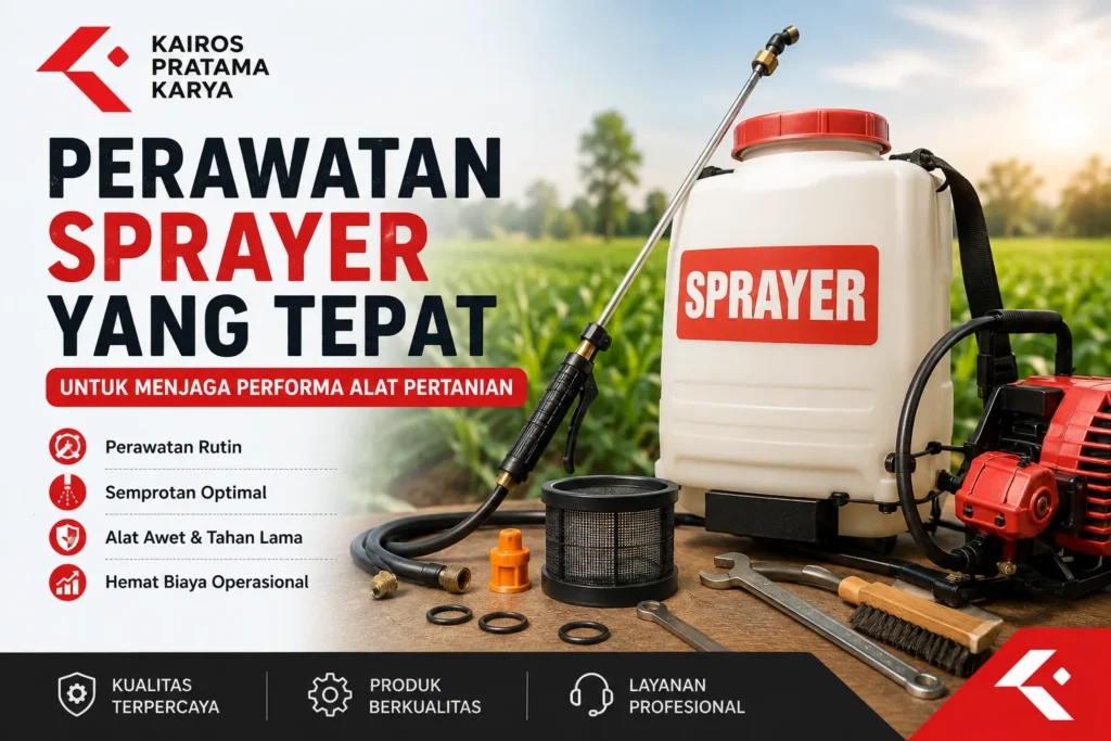 Perawatan sprayer yang tepat untuk menjaga performa alat pertanian tetap optimal dan tahan lama