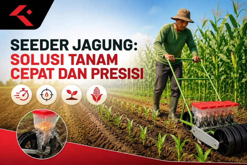 Seeder jagung manual untuk solusi tanam cepat dan presisi di perkebunan jagung modern