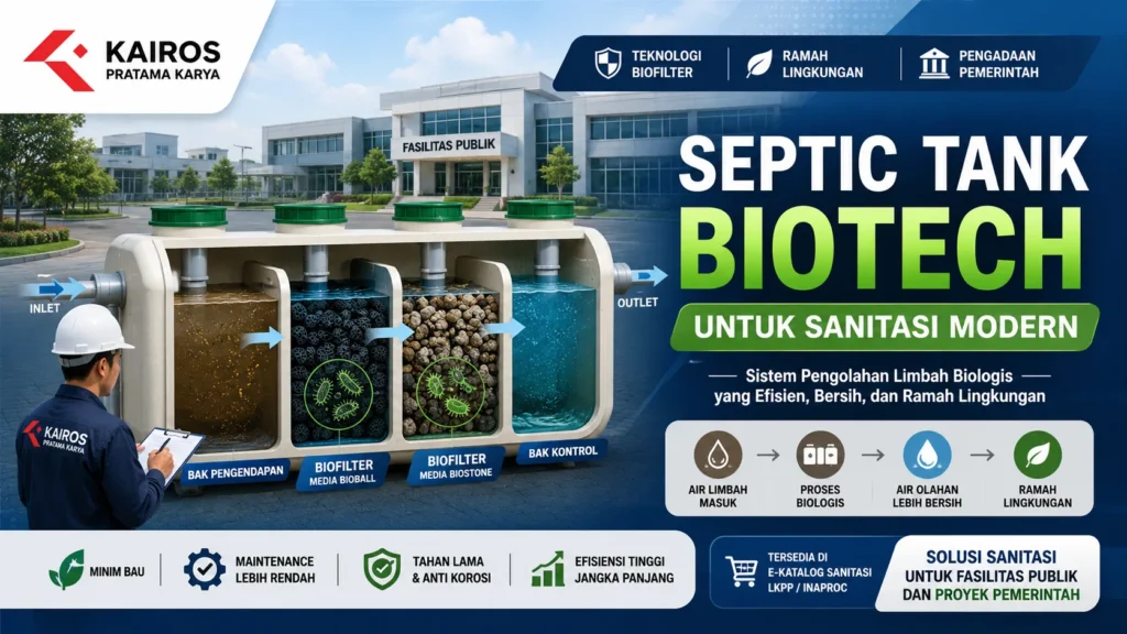 Septic tank biotech untuk sanitasi modern fasilitas publik dan pemerintah