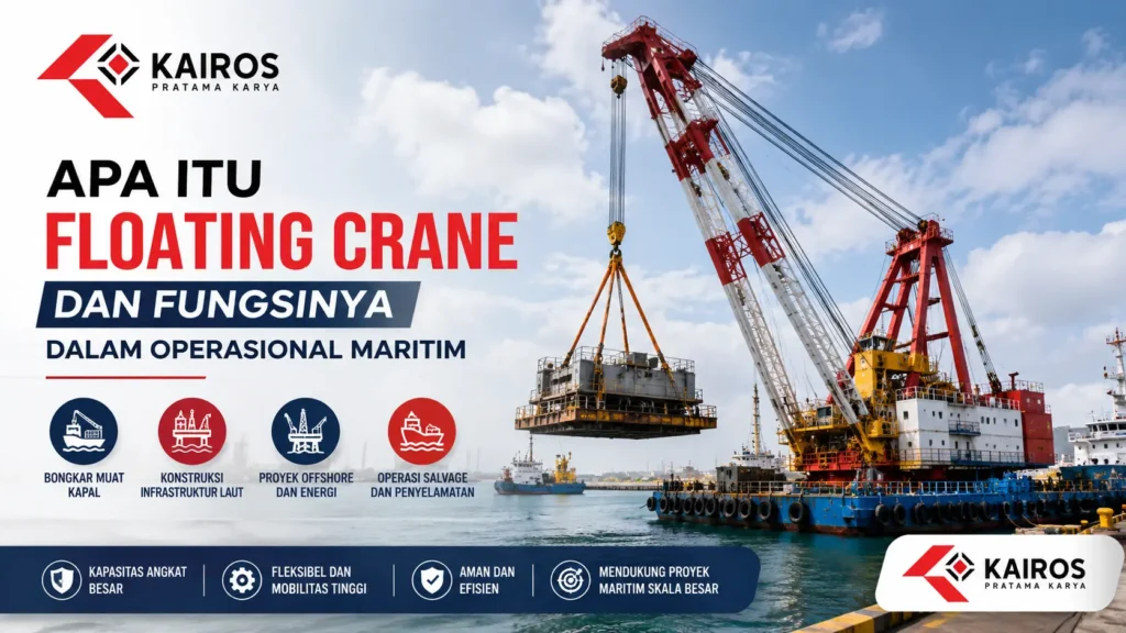Apa Itu Floating Crane dan Fungsinya dalam operasional maritim untuk bongkar muat kapal dan konstruksi laut