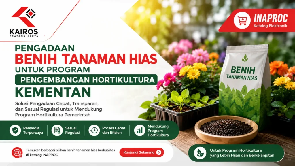 Pengadaan Kementan Inaproc benih tanaman hias untuk program pengembangan hortikultura Kementerian Pertanian