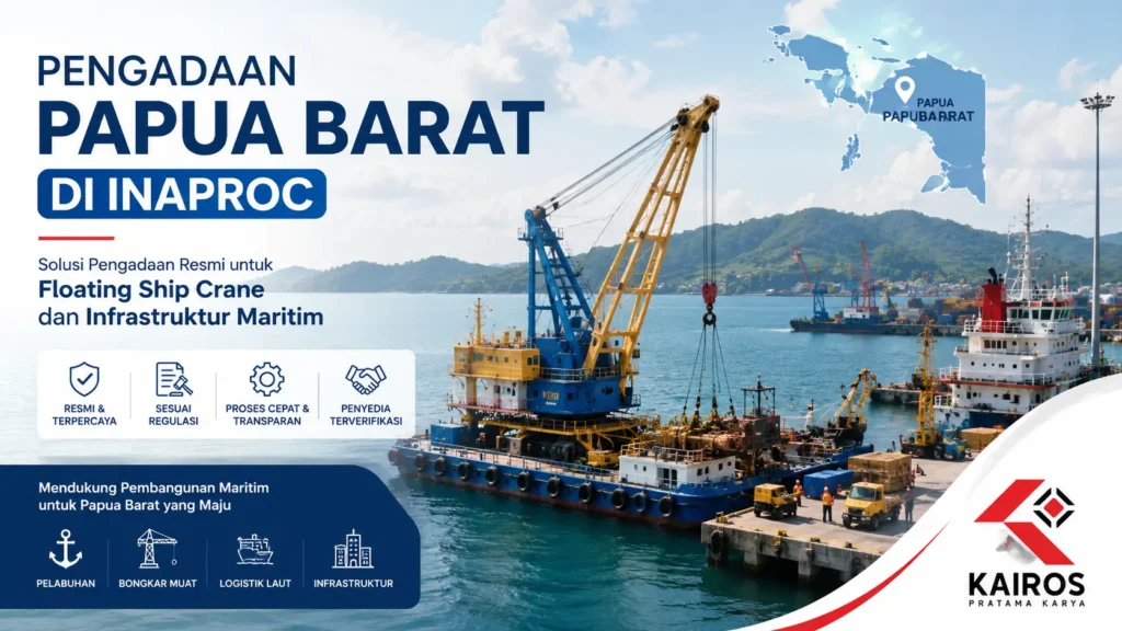 Pengadaan Papua Barat di Inaproc untuk kebutuhan floating ship crane dan infrastruktur maritim dari penyedia resmi